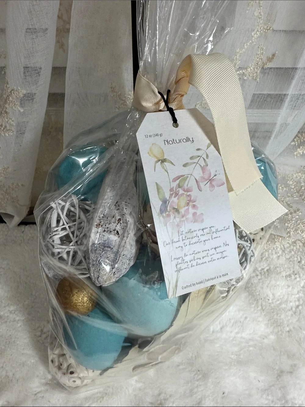 Decorative beach potpourri bag